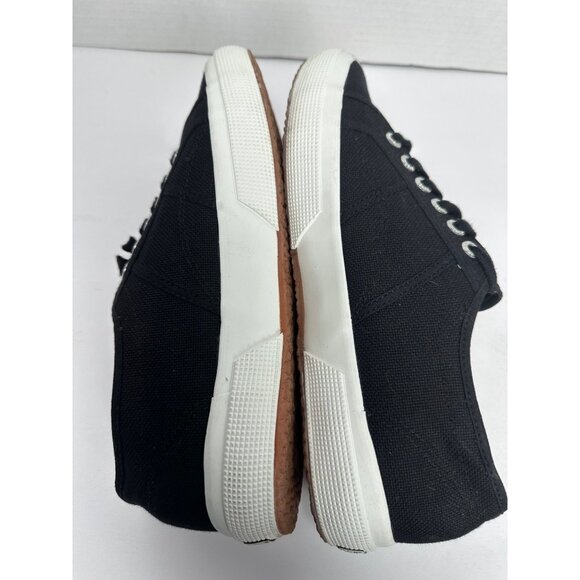 Superga Cotu Classic Sneakers Women’s US 10  Black Canvas Casual Shoes - Picture 8 of 11